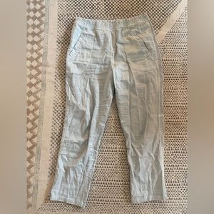 women’s pale blue linen pants